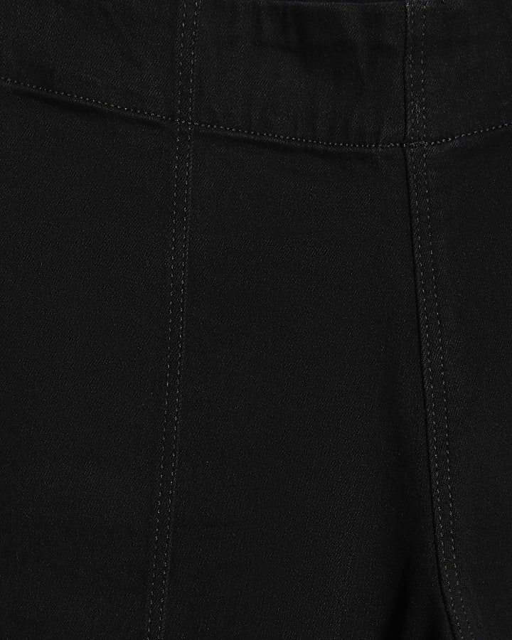 nero pull-on scolpire palazzo jeans