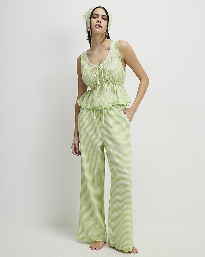 verde percalle pigiama set