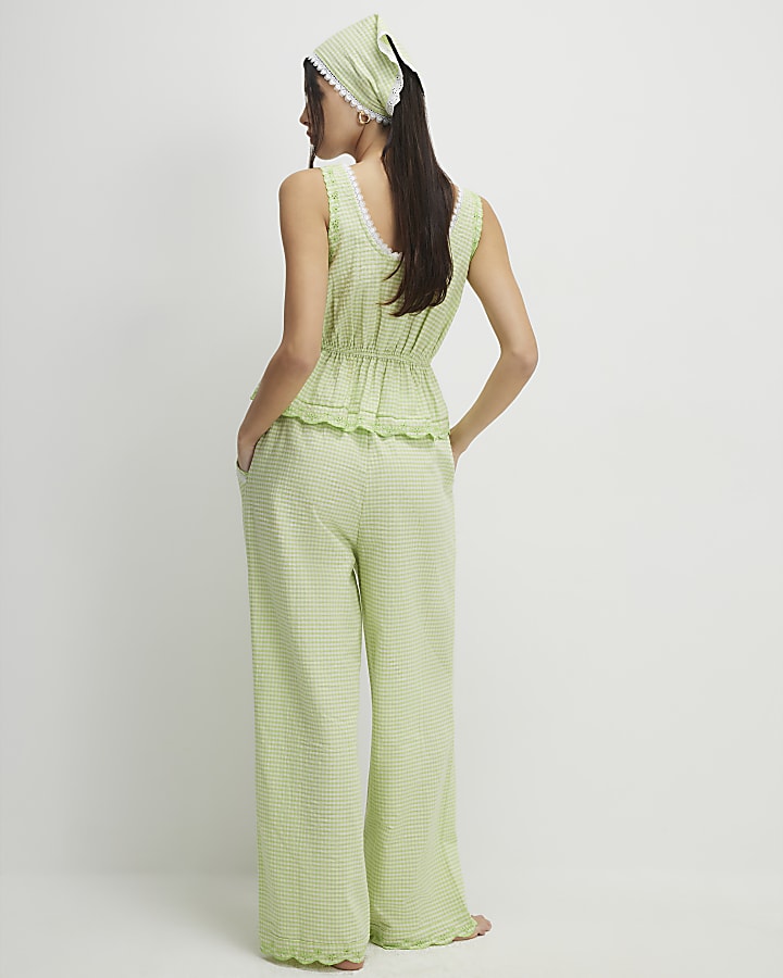 verde percalle pigiama set