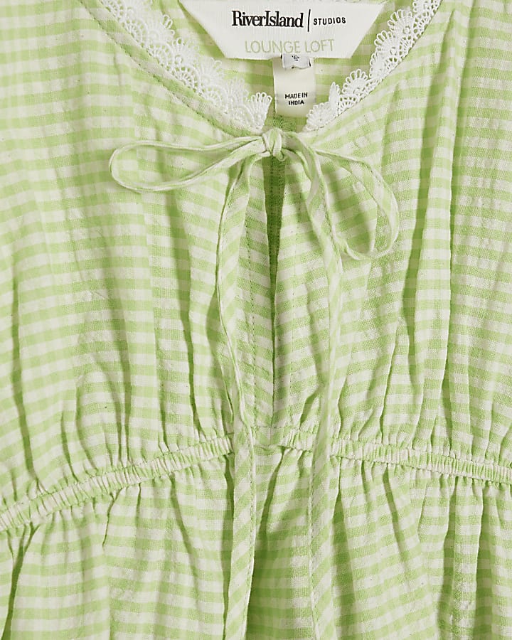 verde percalle pigiama set