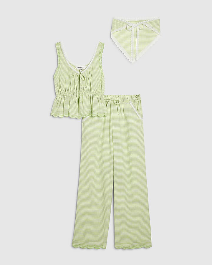 verde percalle pigiama set