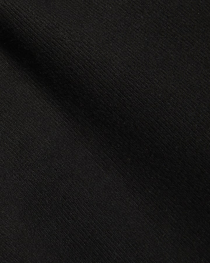 nero whipstitch accogliente felpa